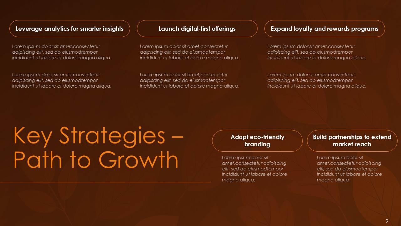 Autumn Business Insights Strategies for Growth and Success PPT