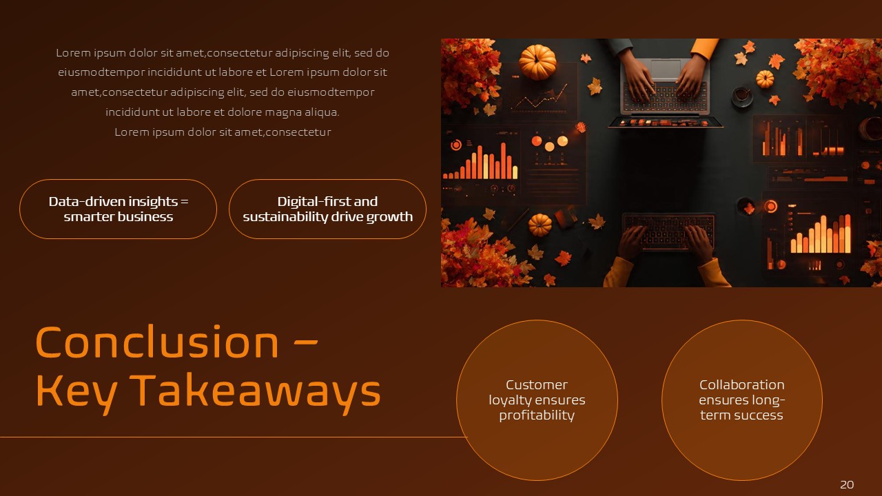 Autumn Corporate Insights Driving Growth and Performance PPT
