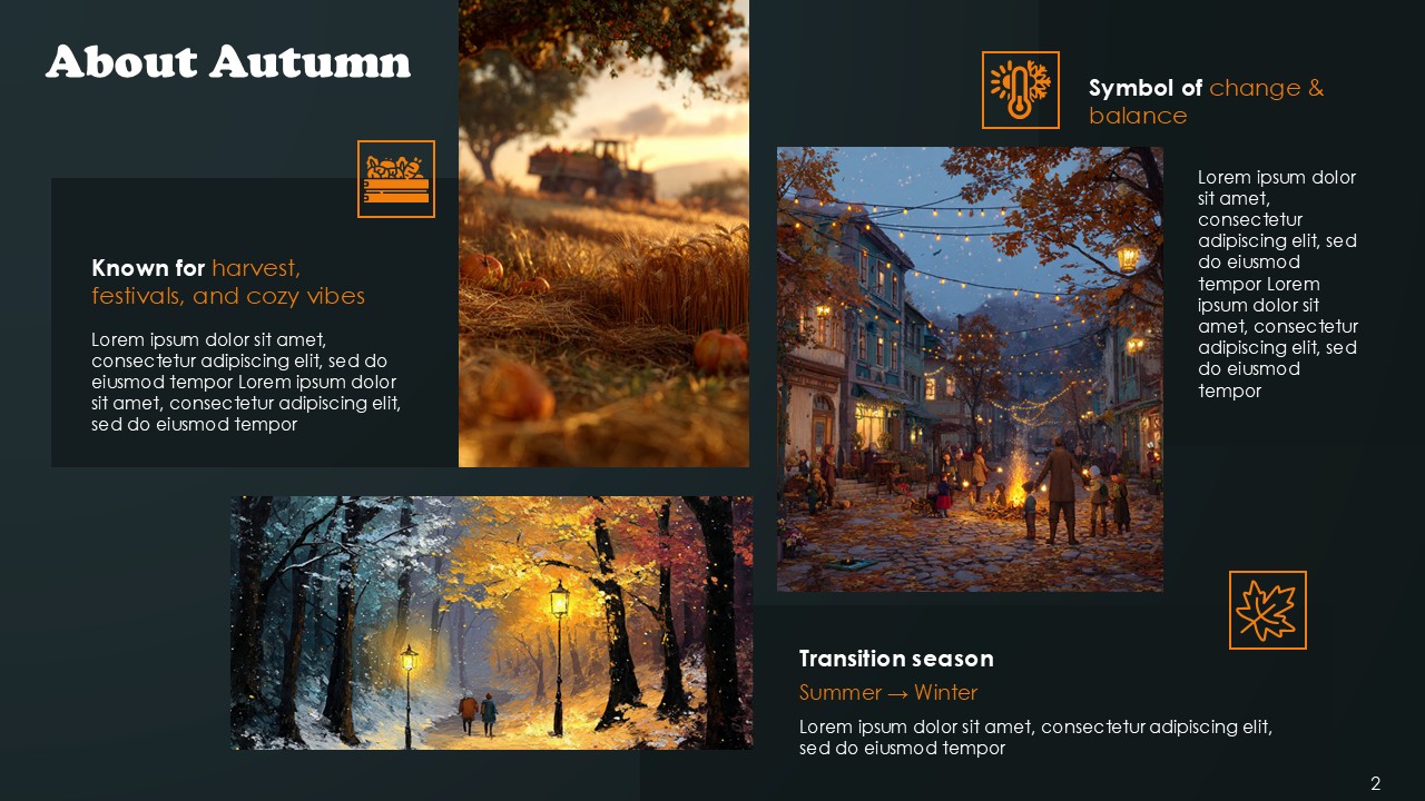 Autumn Fall Season Presentation