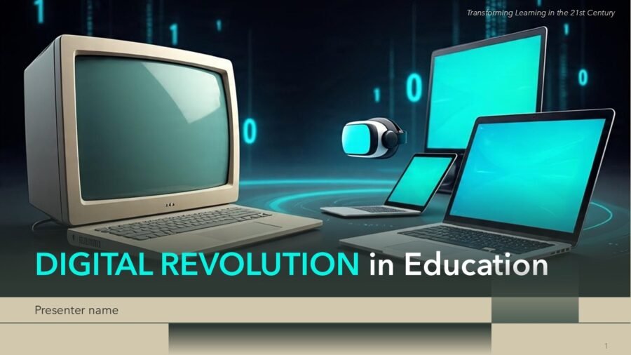 Digital Revolution in Education PPT Template