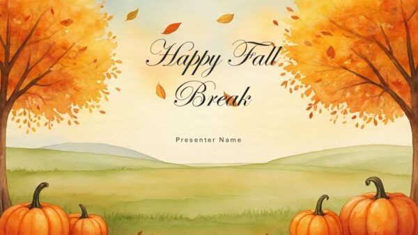 Happy Fall Break PowerPoint Template