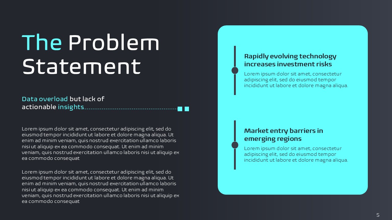 Technology Market Research Pitch Deck
