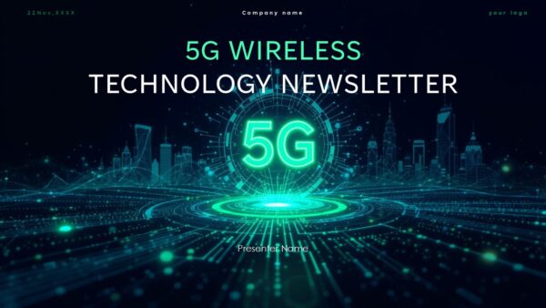 5G Wireless Technology Newsletter PPT Presentation Template