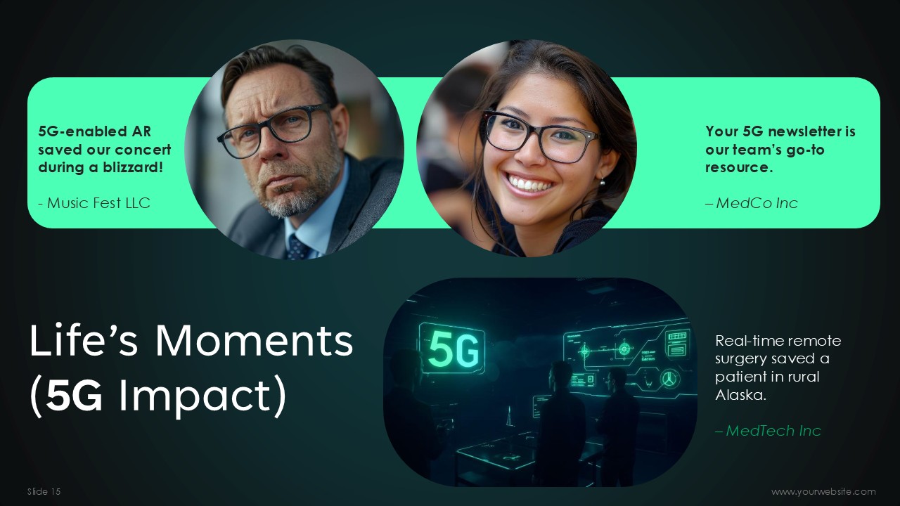 5G Wireless Technology Newsletter PPT Presentation Template