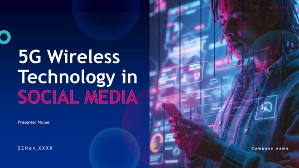 5G Wireless Technology in Social Media PPT Presentation Template