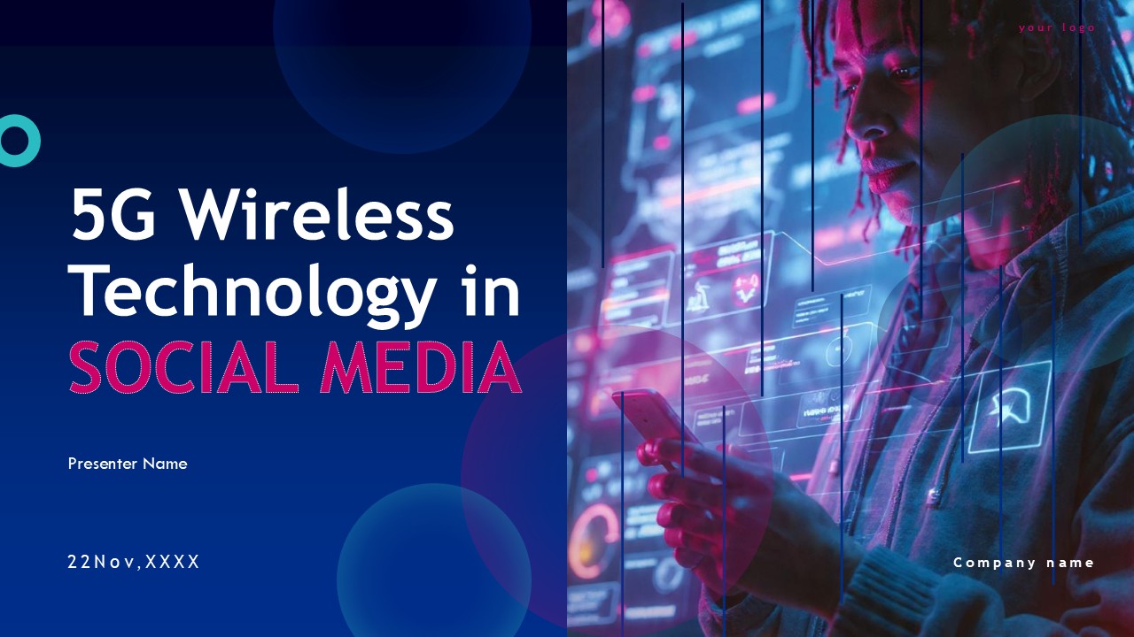 5G Wireless Technology in Social Media PPT Presentation Template