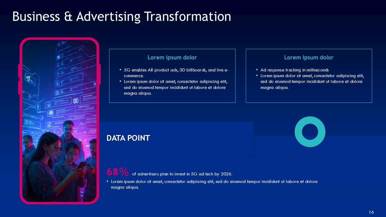 5G Wireless Technology in Social Media PPT Presentation Template
