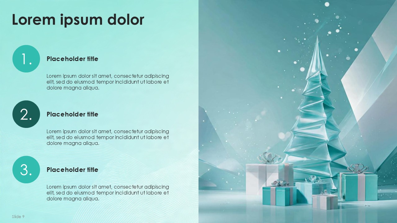 Christmas Corporate Holiday Ornaments Presentation Slides