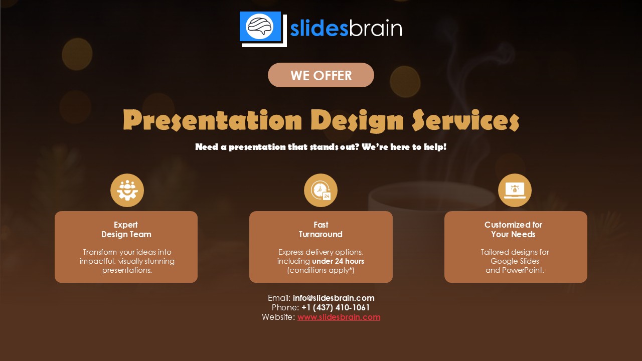 Christmas Dessert Theme Business Presentation PPT Template