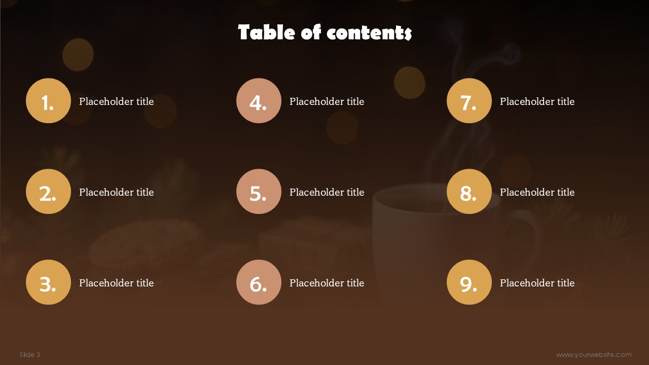 Christmas Dessert Theme Business Presentation PPT Template