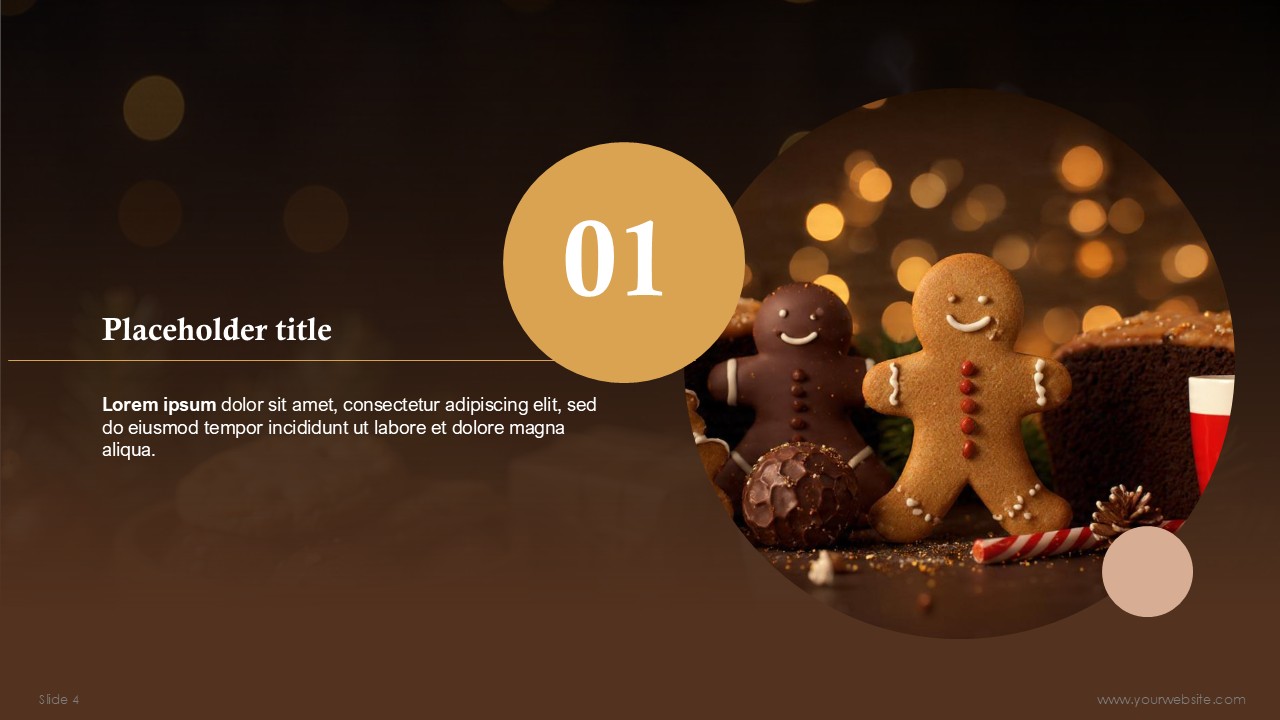 Christmas Festive Candy and Cake Corporate PPT Deck