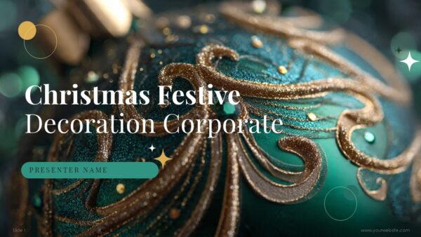 Christmas Festive Decoration Corporate PPT Template