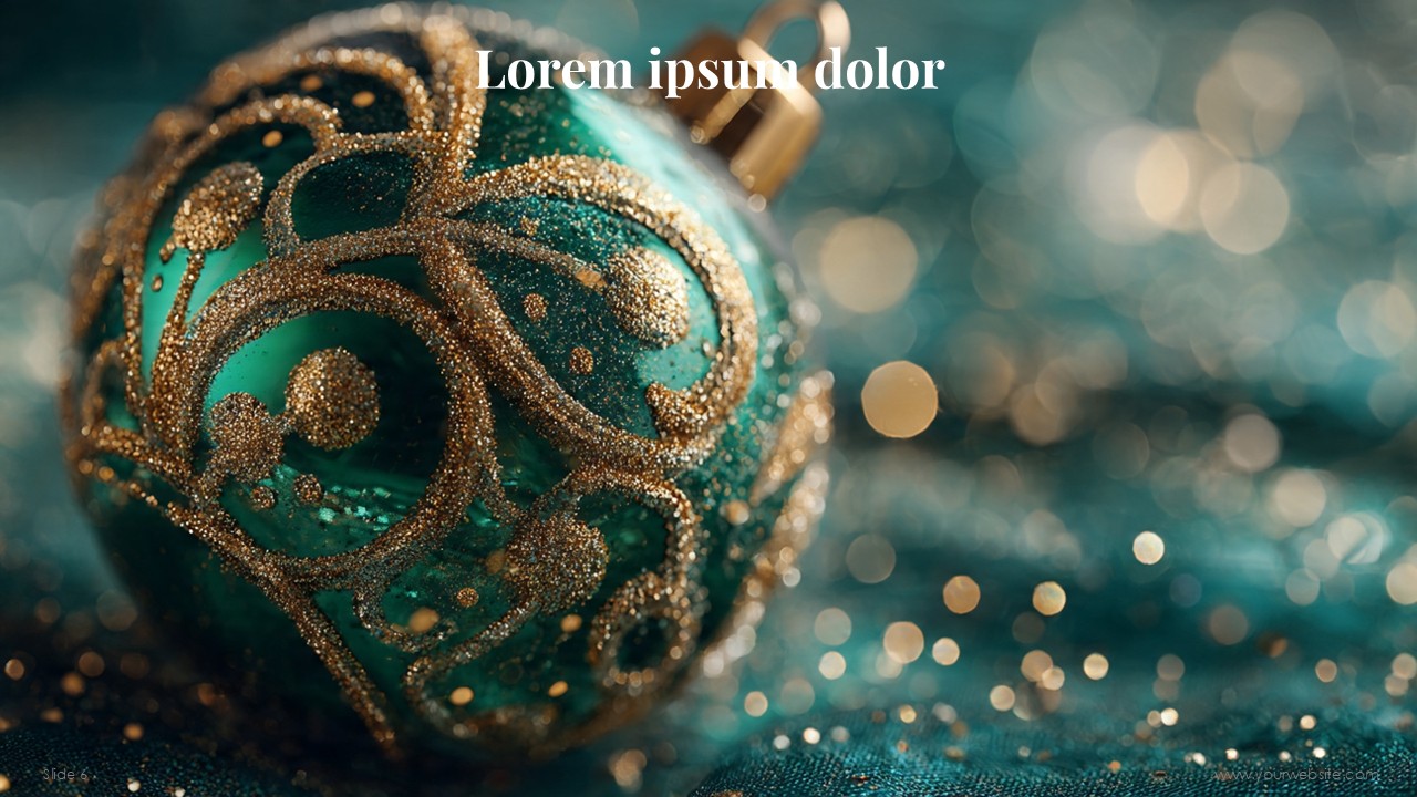 Christmas Festive Decoration Corporate PPT Template