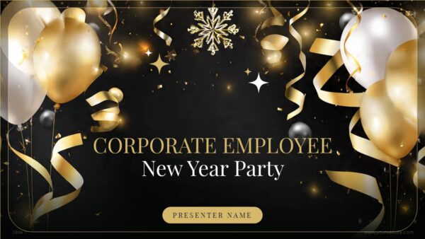 Corporate Employee New Year Party PowerPoint PPT