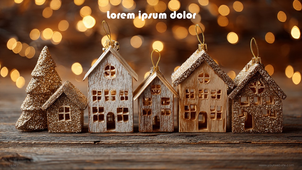 Elegant Christmas Business PowerPoint Deck