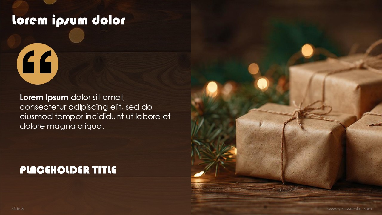 Elegant Christmas Business PowerPoint Deck