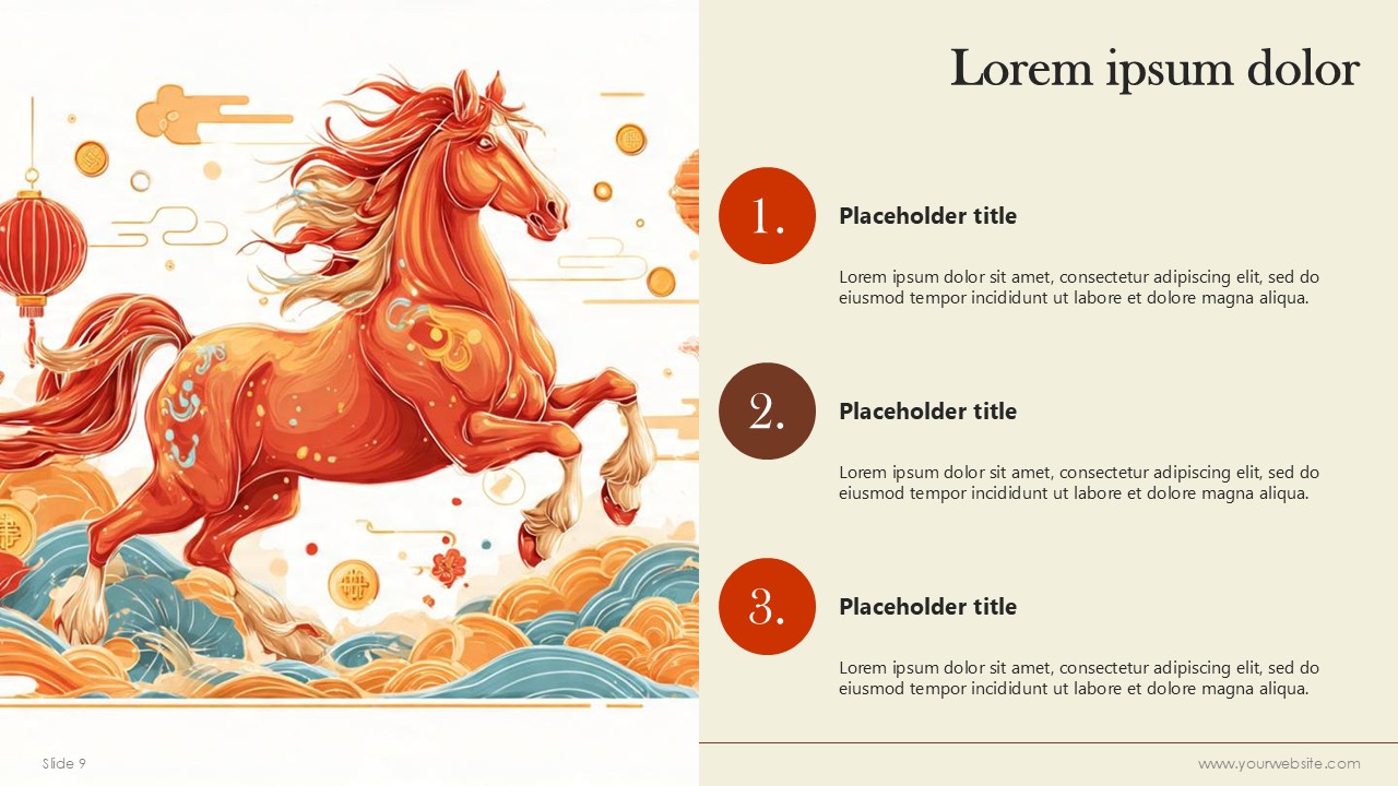 Happy 2026 Chinese New Year Year PPT Presentation Slides