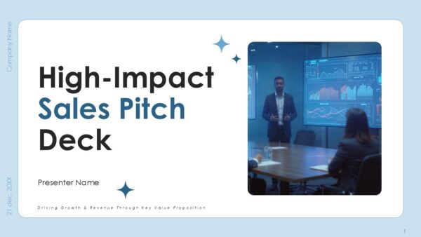 High Impact Sales Pitch Deck PPT Presentation Template