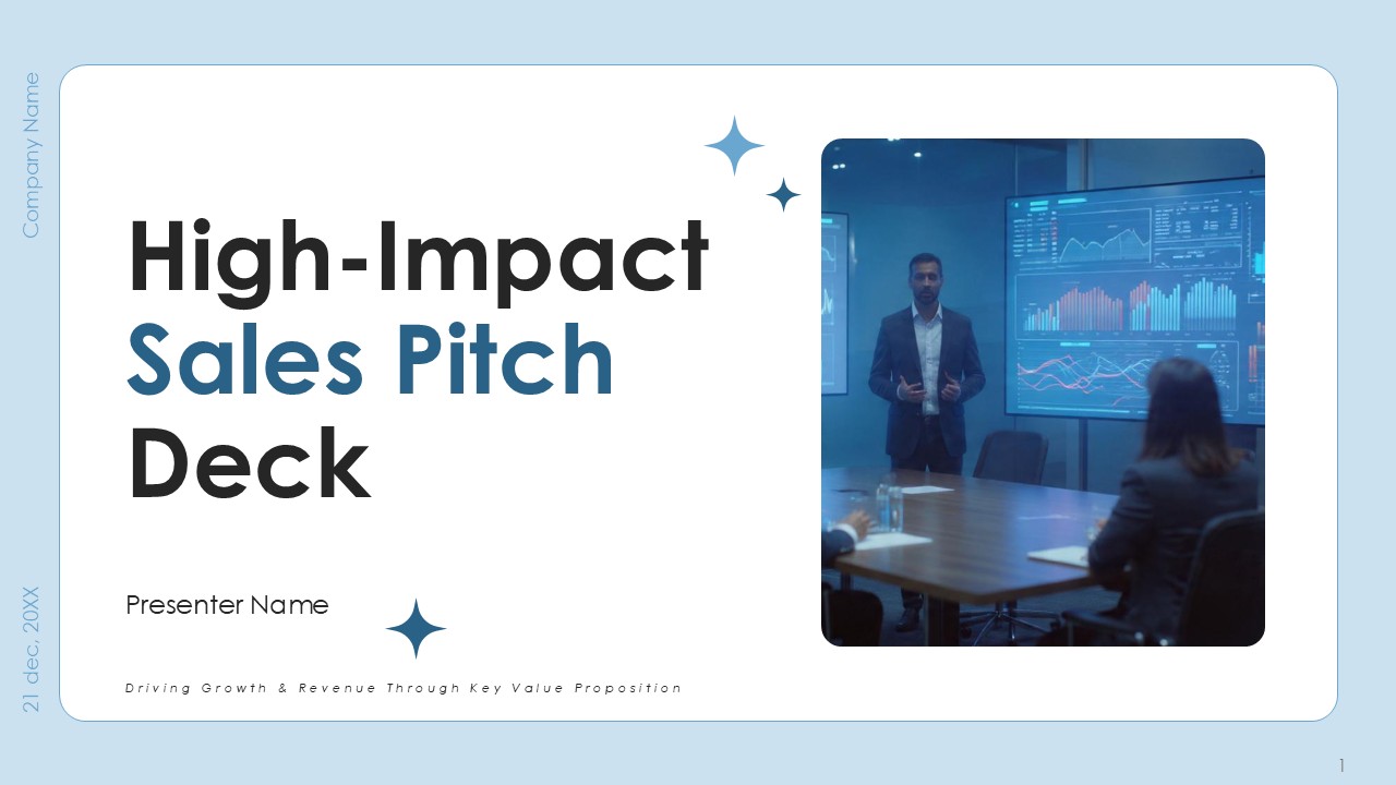 High Impact Sales Pitch Deck PPT Presentation Template