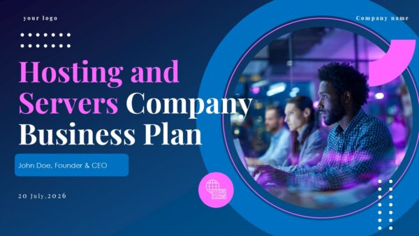 Hosting and Servers Company Business Plan Free PPT Template