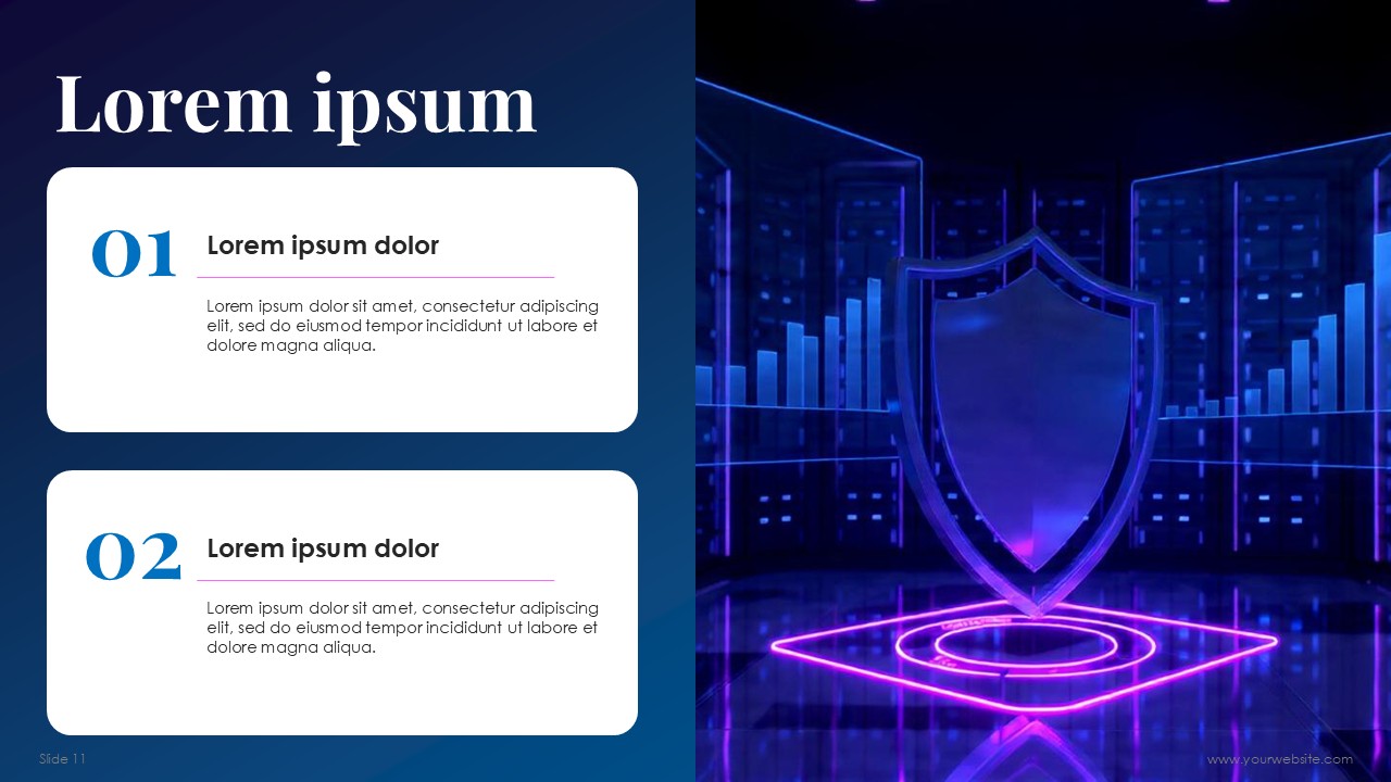 Hosting and Servers Company Business Plan Free PPT Template