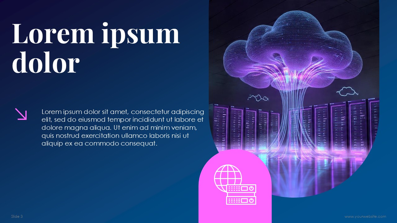 Hosting and Servers Company Business Plan Free PPT Template