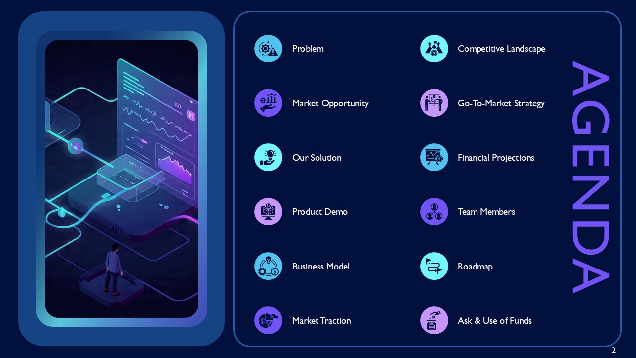 IntelliCore AI SaaS Platform for Real-Time Business Insights PPT Template