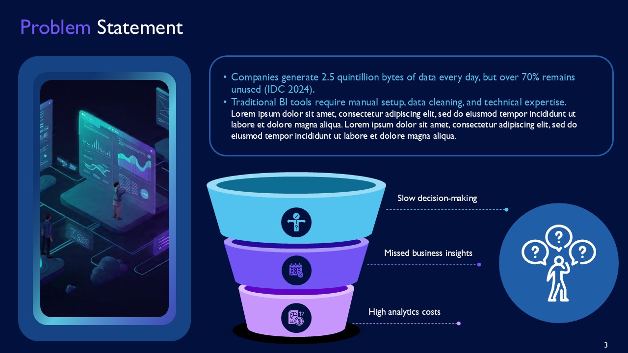 IntelliCore AI SaaS Platform for Real-Time Business Insights PPT Template