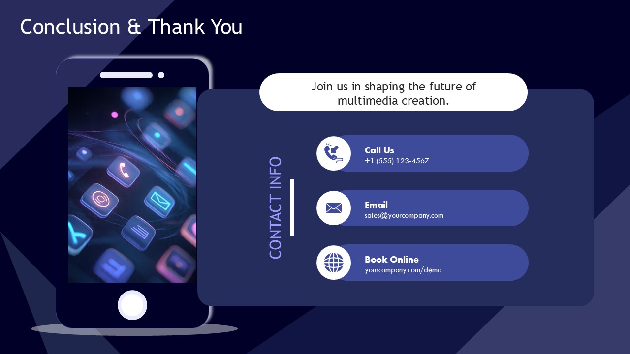Multimedia Software Pitch Deck PPT Presentation Template