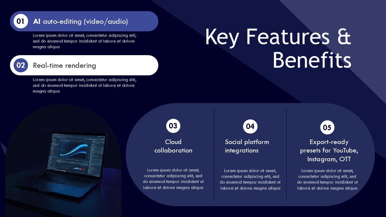 Multimedia Software Pitch Deck PPT Presentation Template