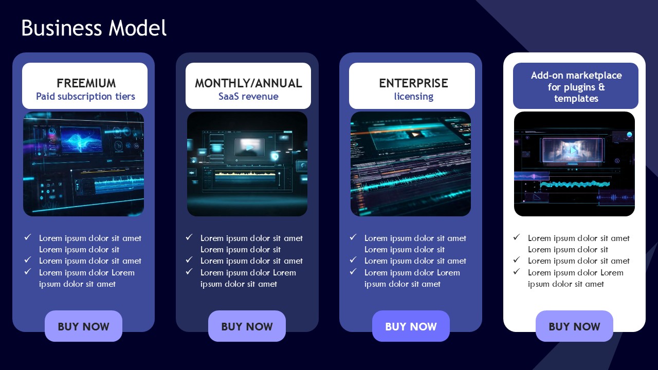 Multimedia Software Pitch Deck PPT Presentation Template