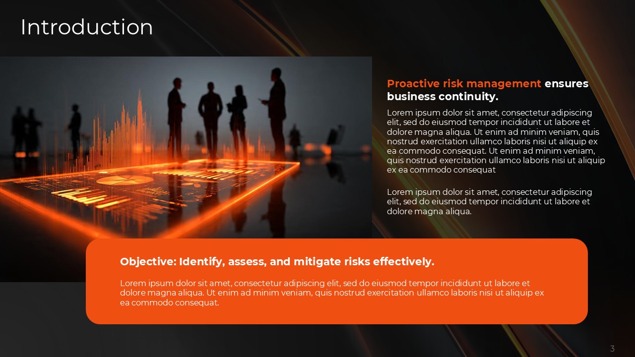 Risk Mitigation and Management Plan for Business Resilience PPT Template