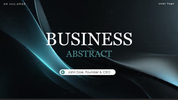 Business Abstract Free PowerPoint Presentation
