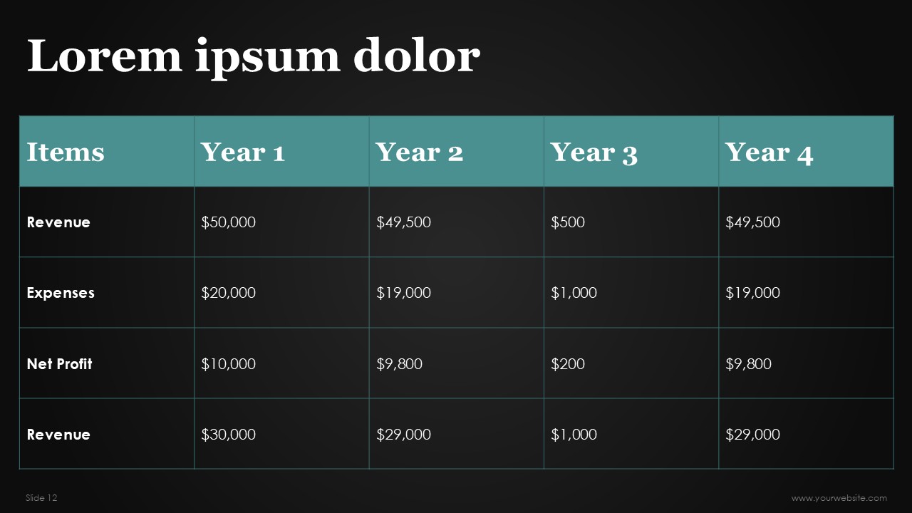 Business Abstract Free PowerPoint Presentation