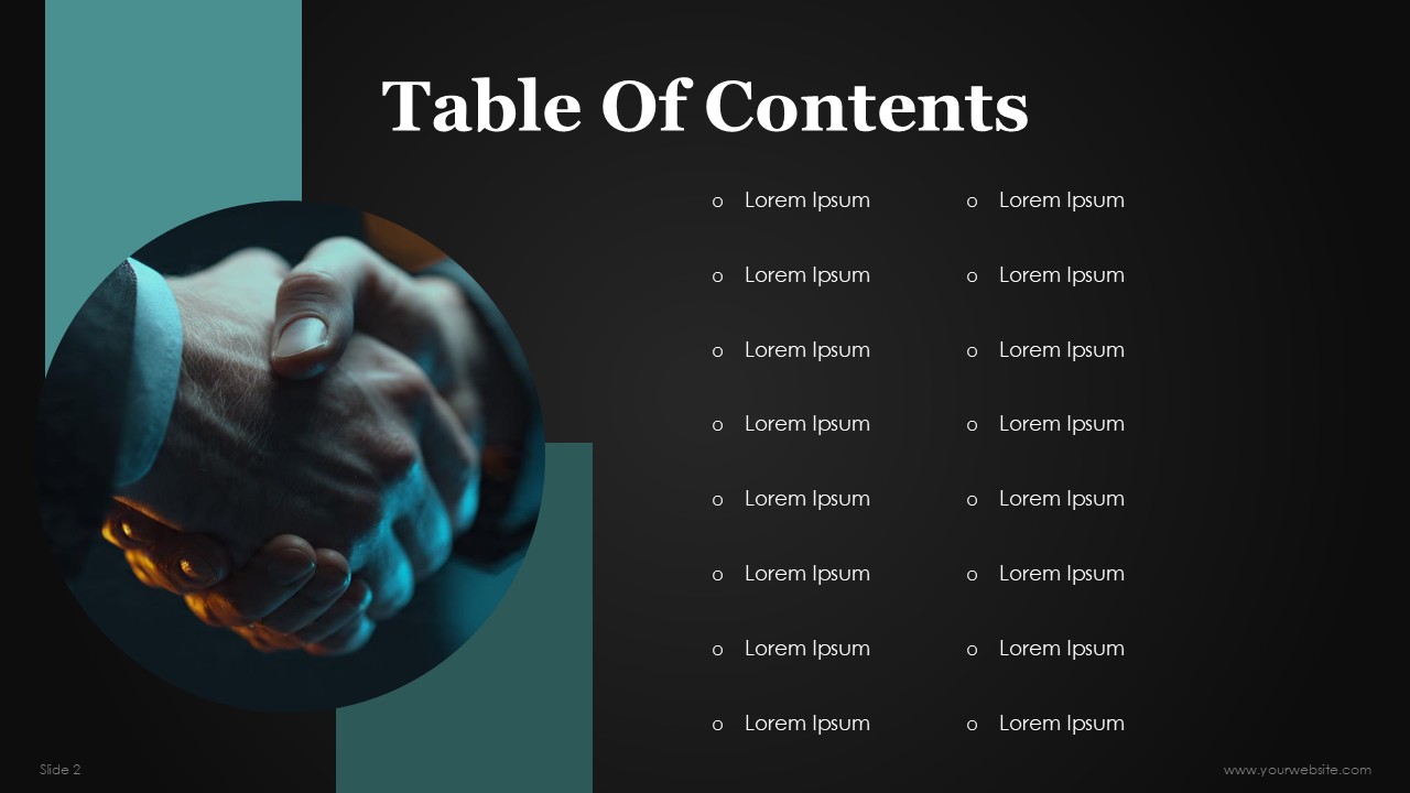 Business Abstract Free PowerPoint Presentation