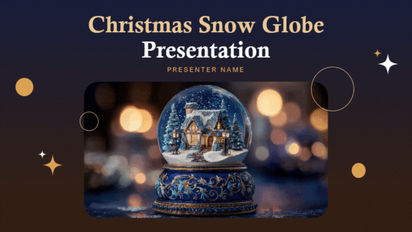 Christmas Snow Globe Free PowerPoint Presentation