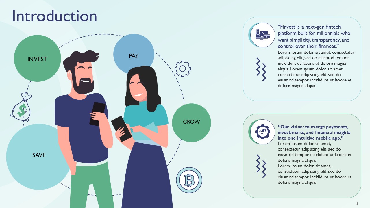 Digital Payments and Investment Solutions Presentation Template