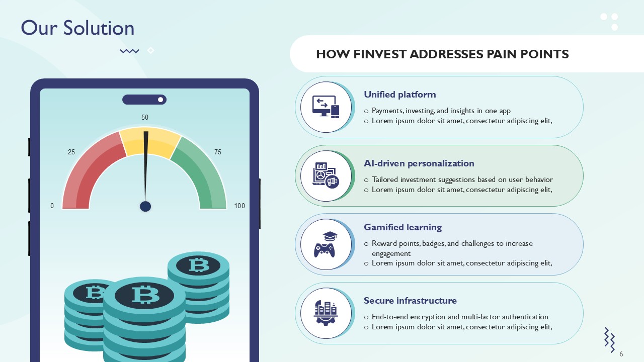 Digital Payments and Investment Solutions Presentation Template