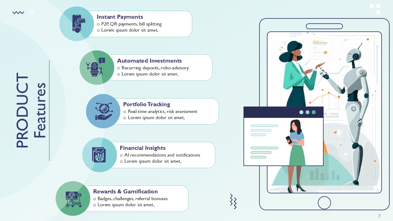 Digital Payments and Investment Solutions Presentation Template