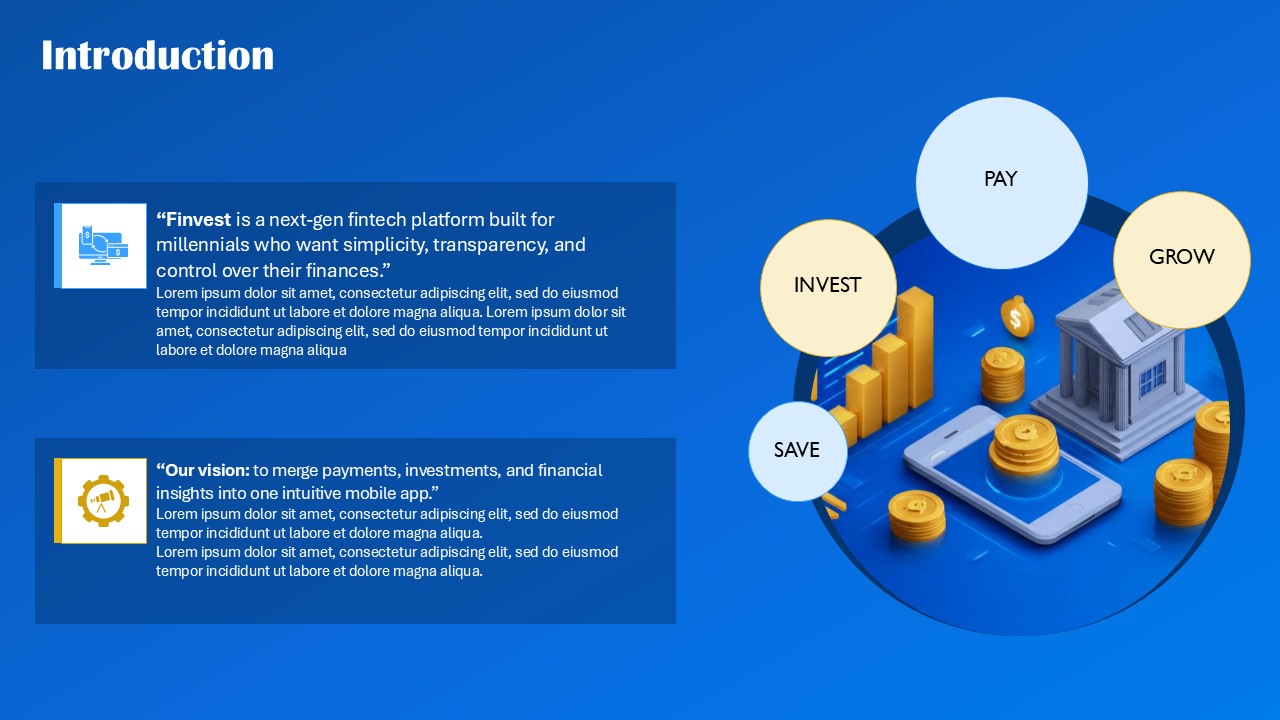 Finvest Millennial Finance and Smart Money Management PPT Presentation Template