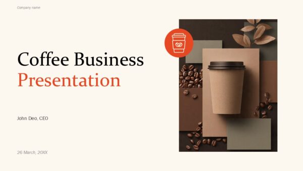 Free Coffee Business Template PowerPoint Presentation