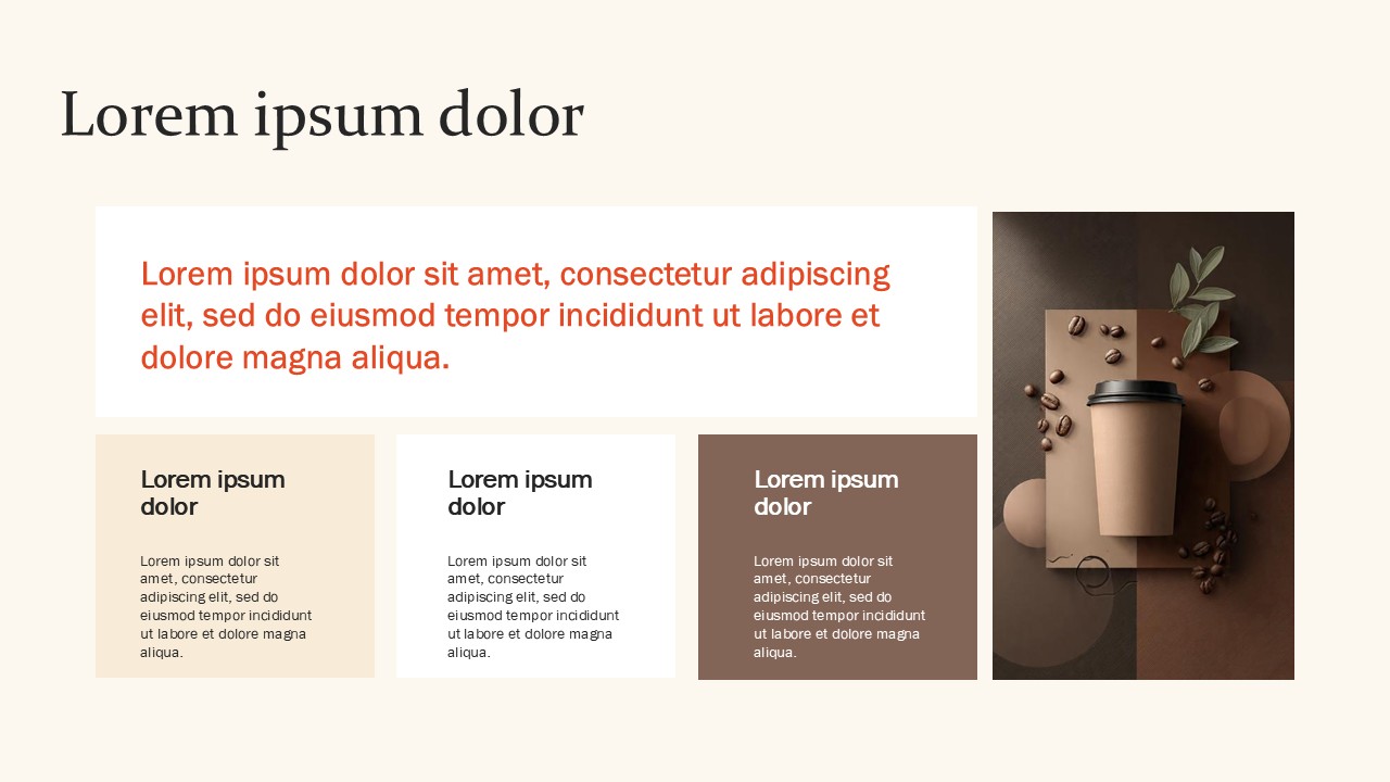 Free Coffee Business Template PowerPoint Presentation