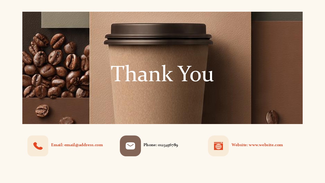 Free Coffee Business Template PowerPoint Presentation