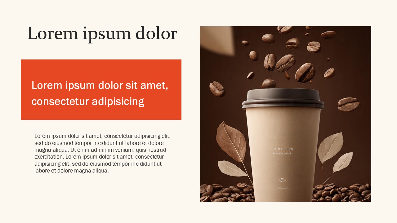 Free Coffee Business Template PowerPoint Presentation
