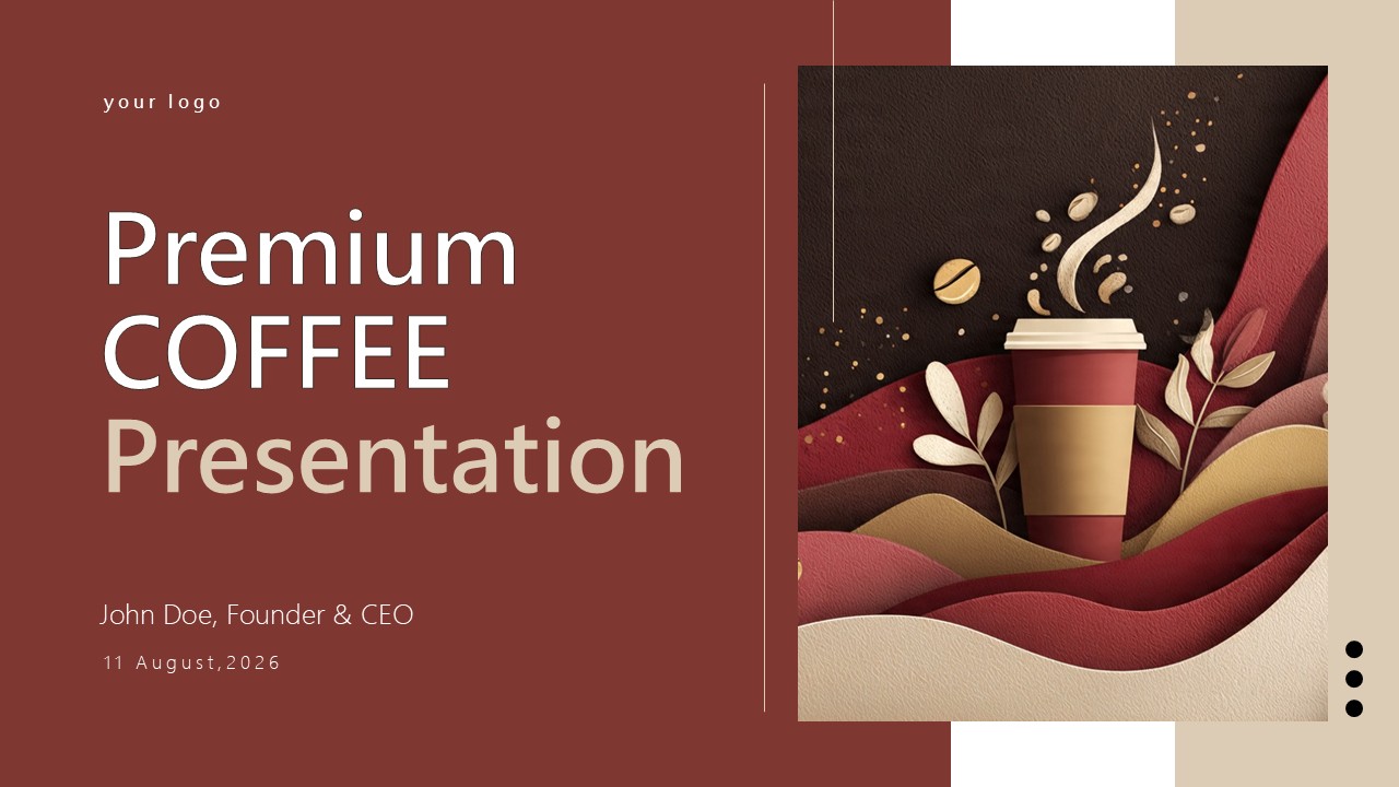 Free Premium Coffee Template PowerPoint Presentation
