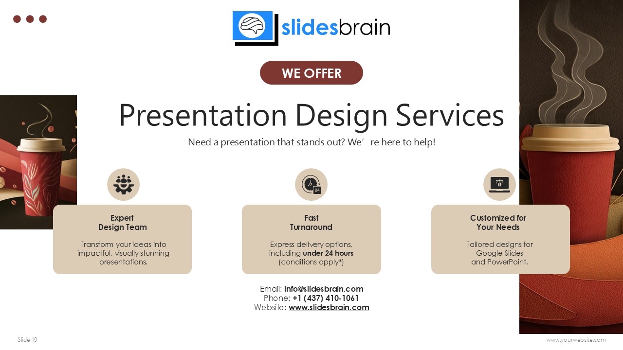 Free Premium Coffee Template PowerPoint Presentation