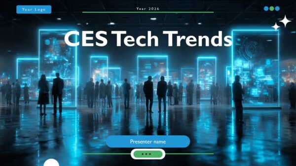 Free CES Tech Trends PPT PowerPoint Presentation