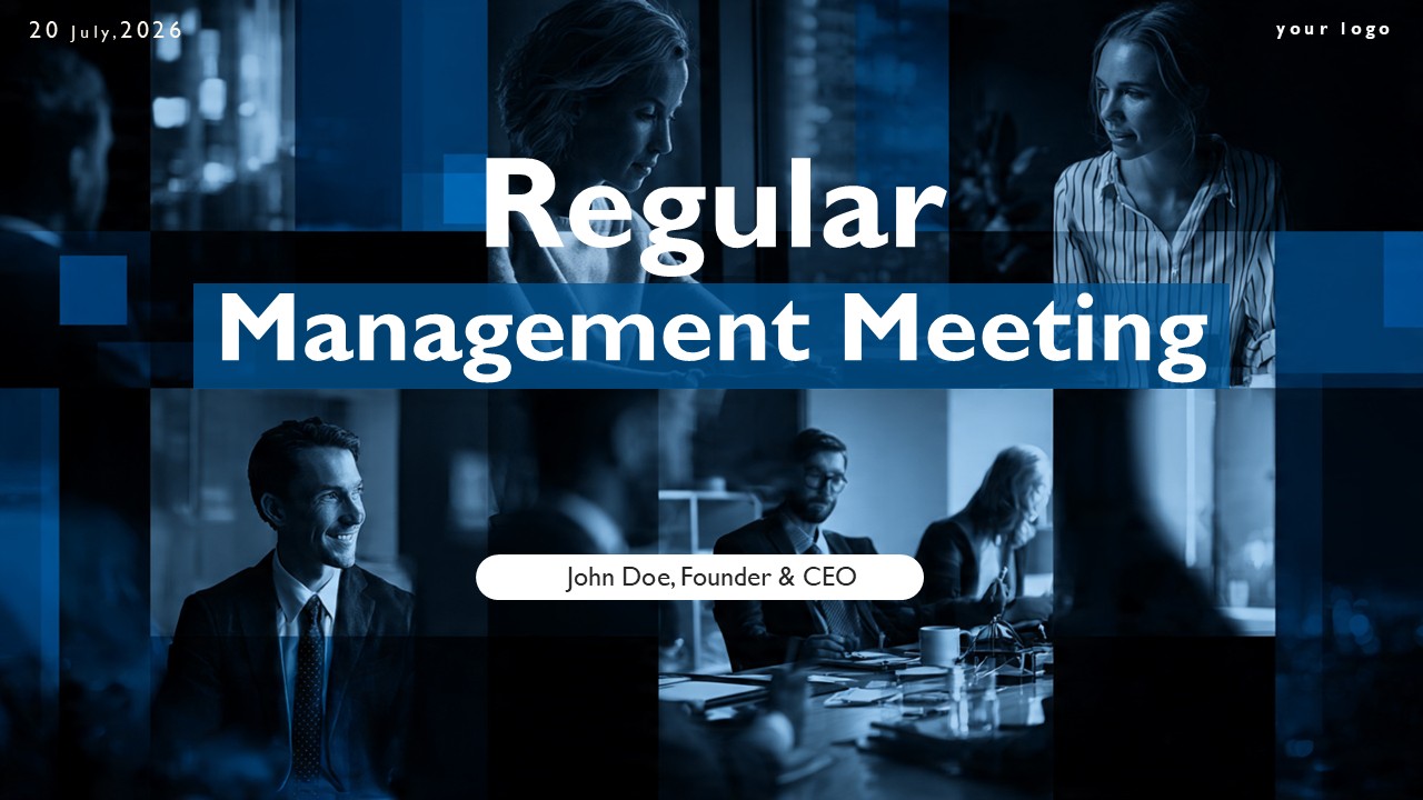 Free Regular Management Meeting PowerPoint Presentation