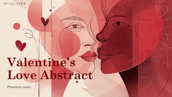 Free Valentines Love Abstract PPT PowerPoint Presentation