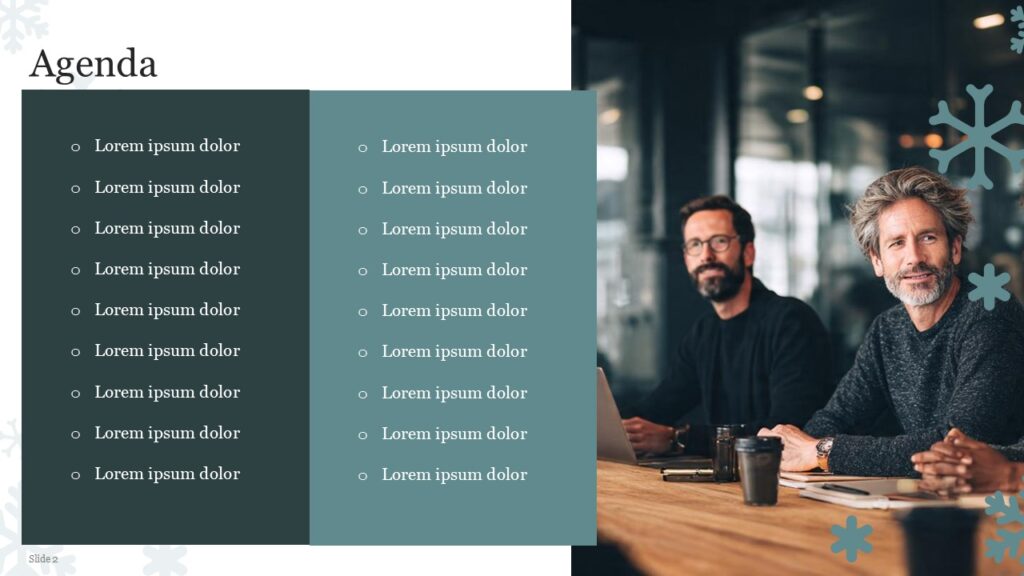 Free Winter Corporate Newsletter PowerPoint Presentation